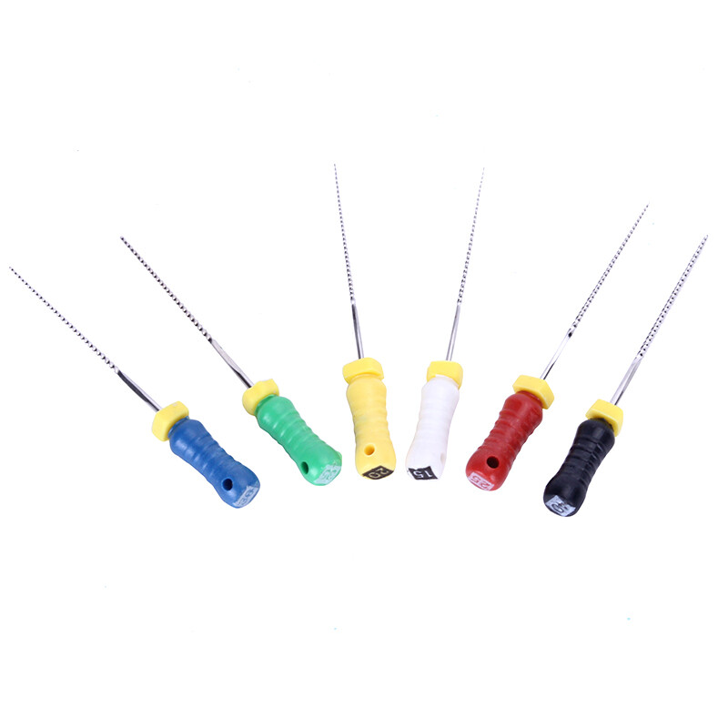 AZDENT Dental Endo Root Canal File Hand Use K-FILES Stainless Steel 21/25 mm