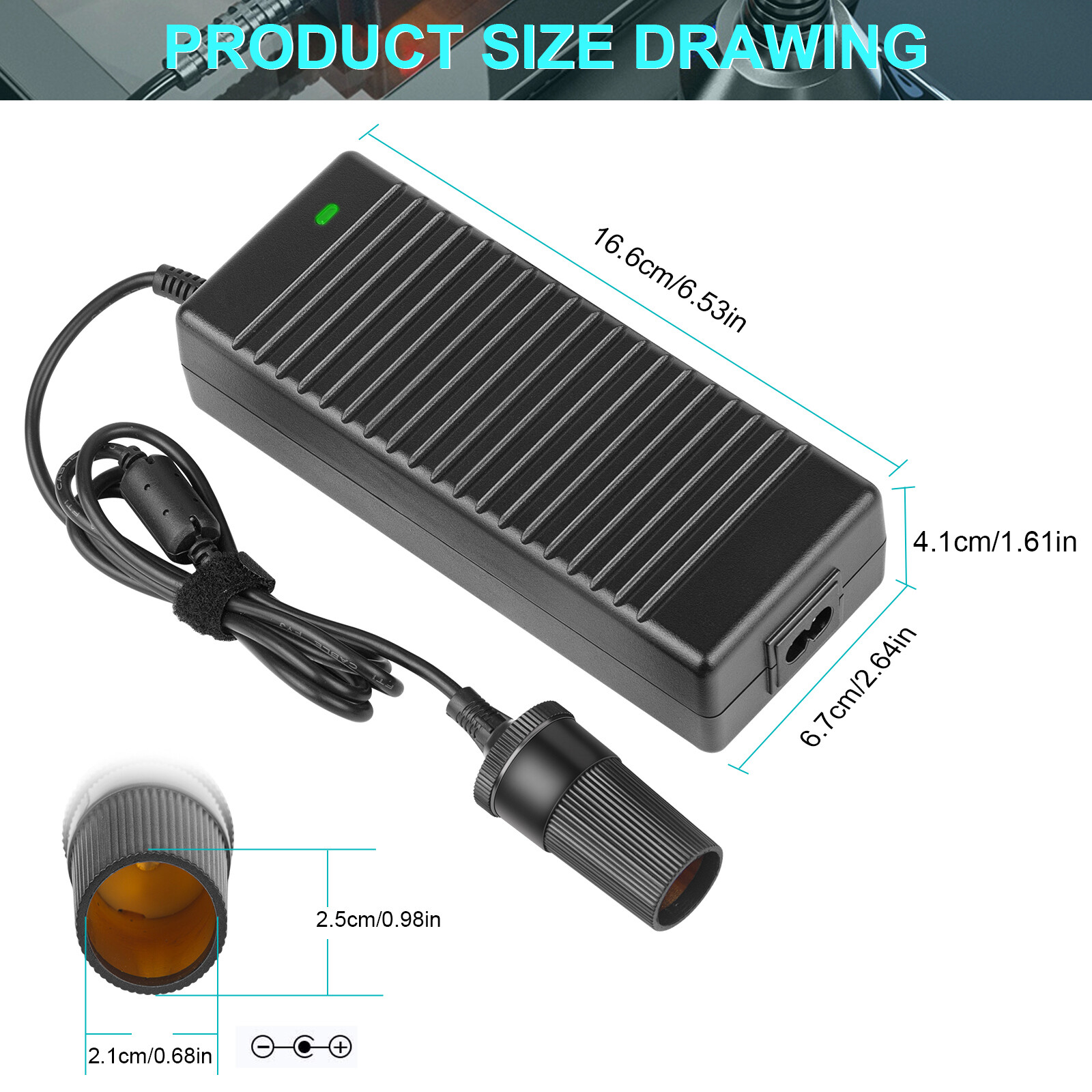 110V AC to 12V Car Cigarette Lighter DC 10A 120W Power Adapter Converter Charger