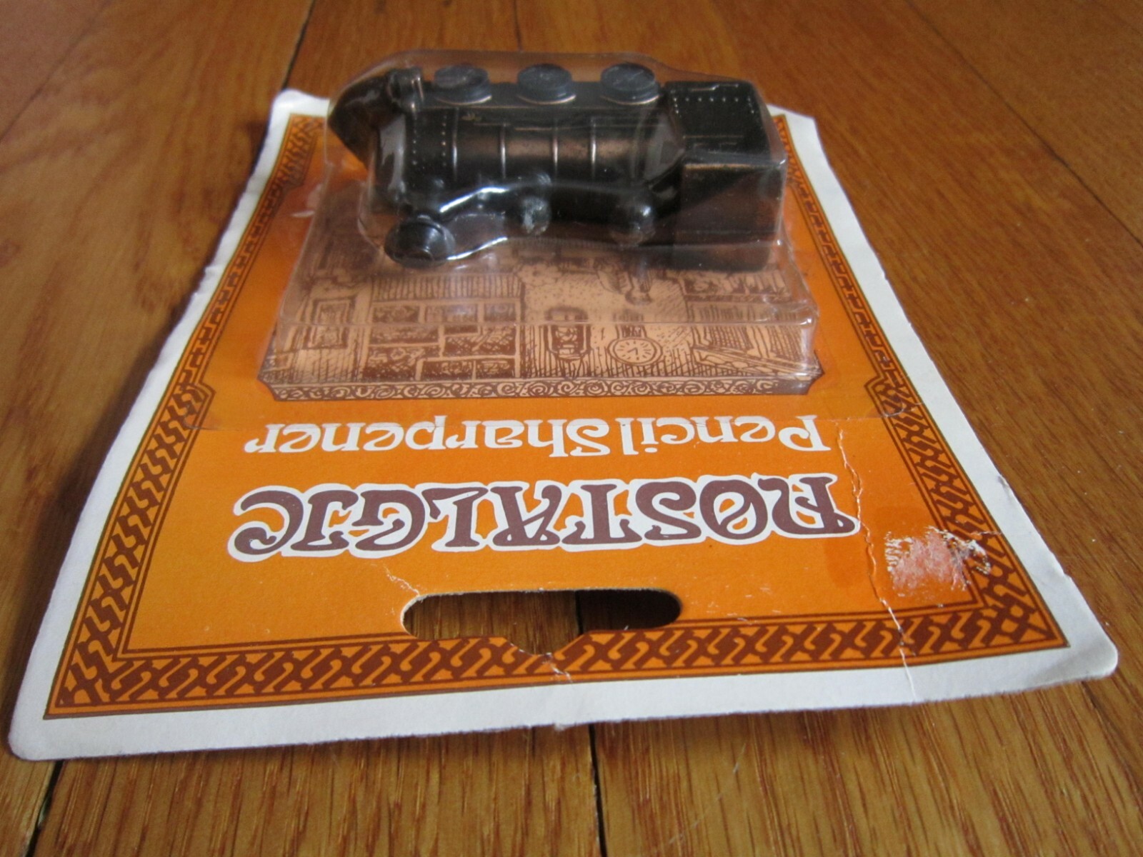 Vtg Die-Cast Metal Miniature Train Engine Cow Catcher Detailed Pencil Sharpener