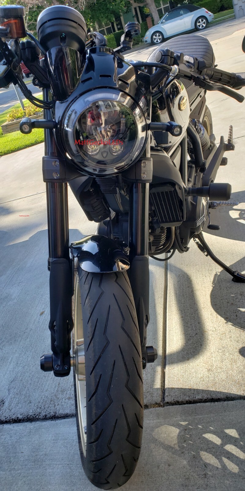 LED Headlight: 2015-2022 Ducati Scrambler . Much brighter than factory headlight