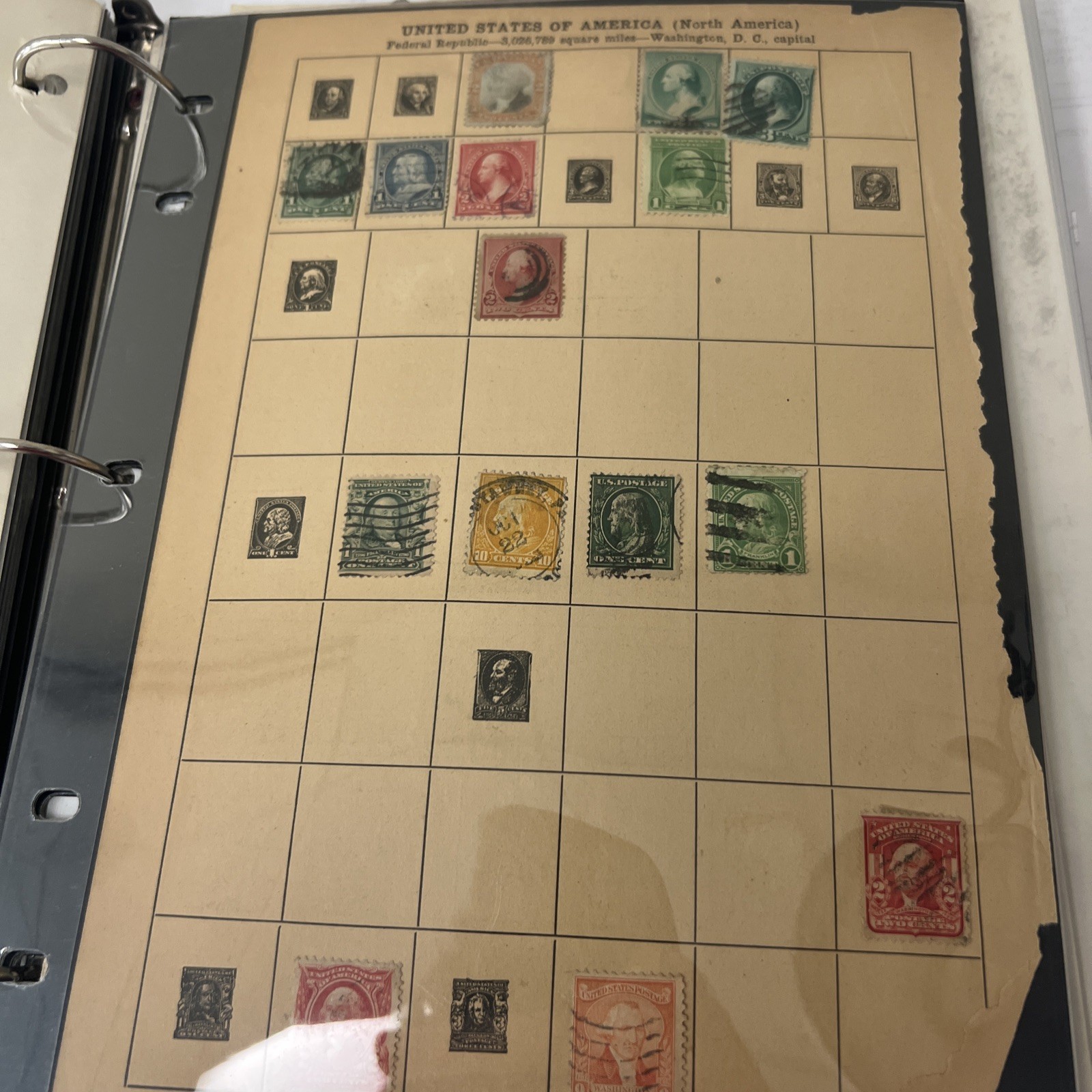 HUGE Unsearched Binder Of New and Used Stamps Vintage US And Overseas Make Offer