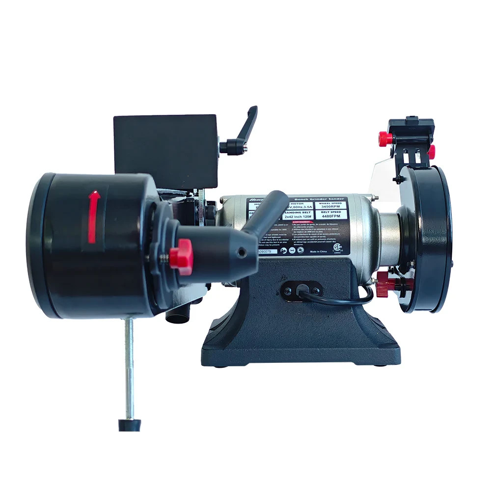 Bucktool Combo 2" x 42" Belt Sander 6" Bench Grinder, Knife Sharpener