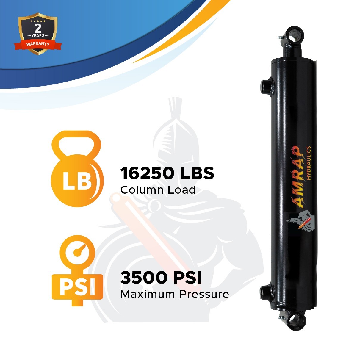 3x26 Hydraulic Cylinder-3" Bore, 26" Stroke -Welded Cross Tube Cylinder(new)