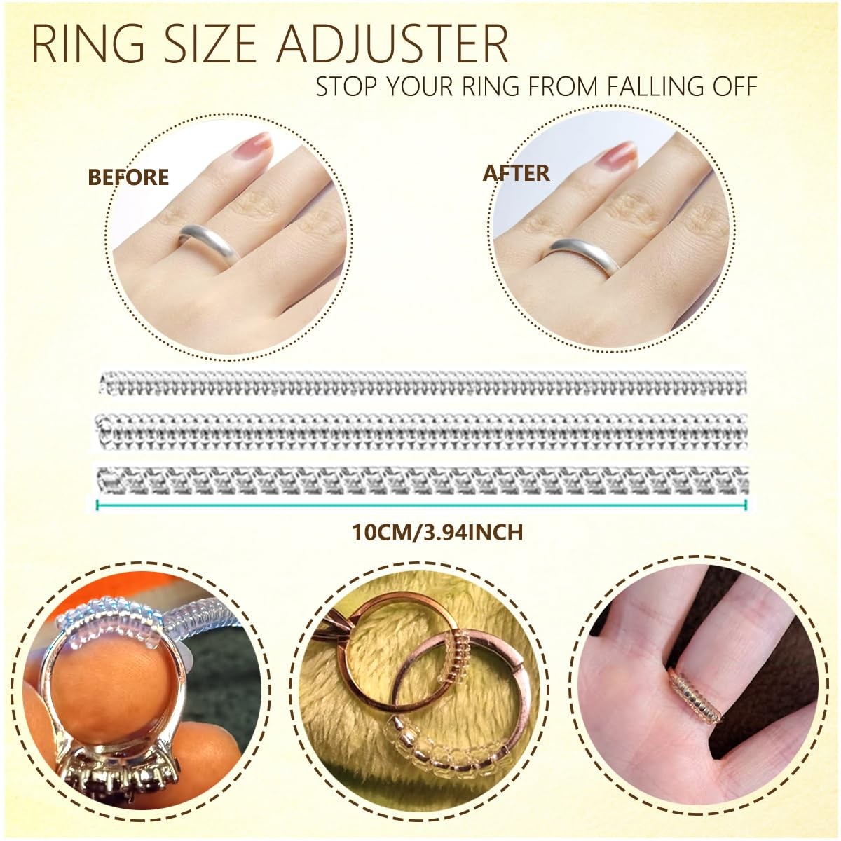 Metal Ring Sizer Gauge Mandrel Finger Sizing Measure Stick Standard Tool Sliver