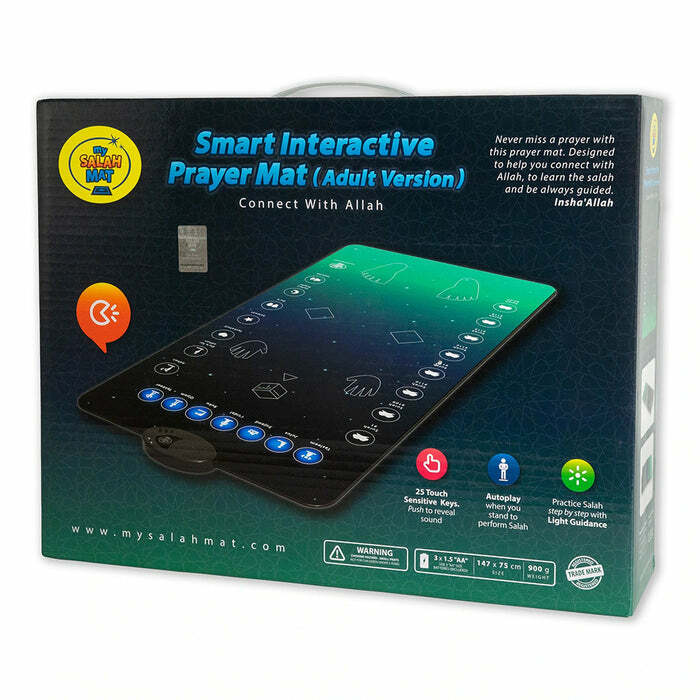 My Salah Mat - Smart Interactive Adult Revert New Muslim Prayer Mat - Gift Book