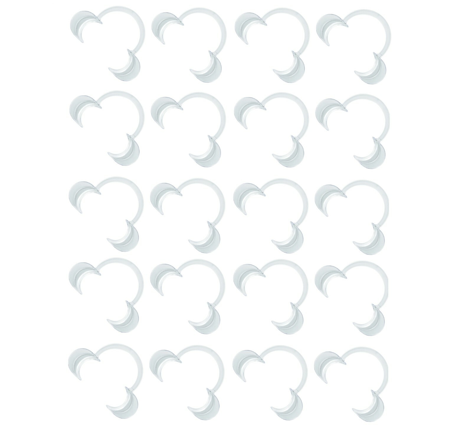 20 x Medium Teeth Whitening Cheek Retractor, Dental Mouth Opener Game MED