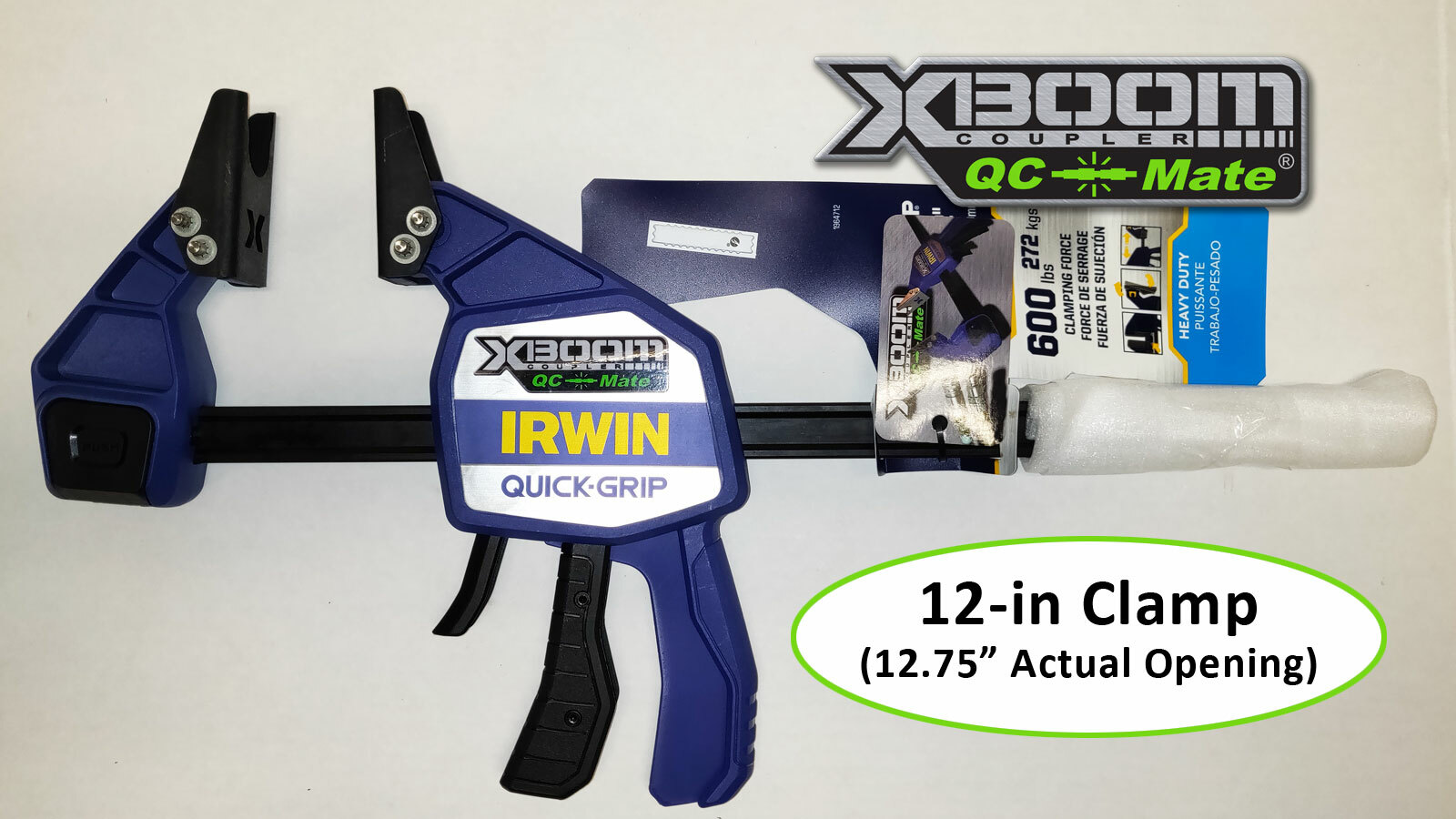 QC-Mate 12-in Hydraulic Quick Coupler Connect Under Pressure Clamp