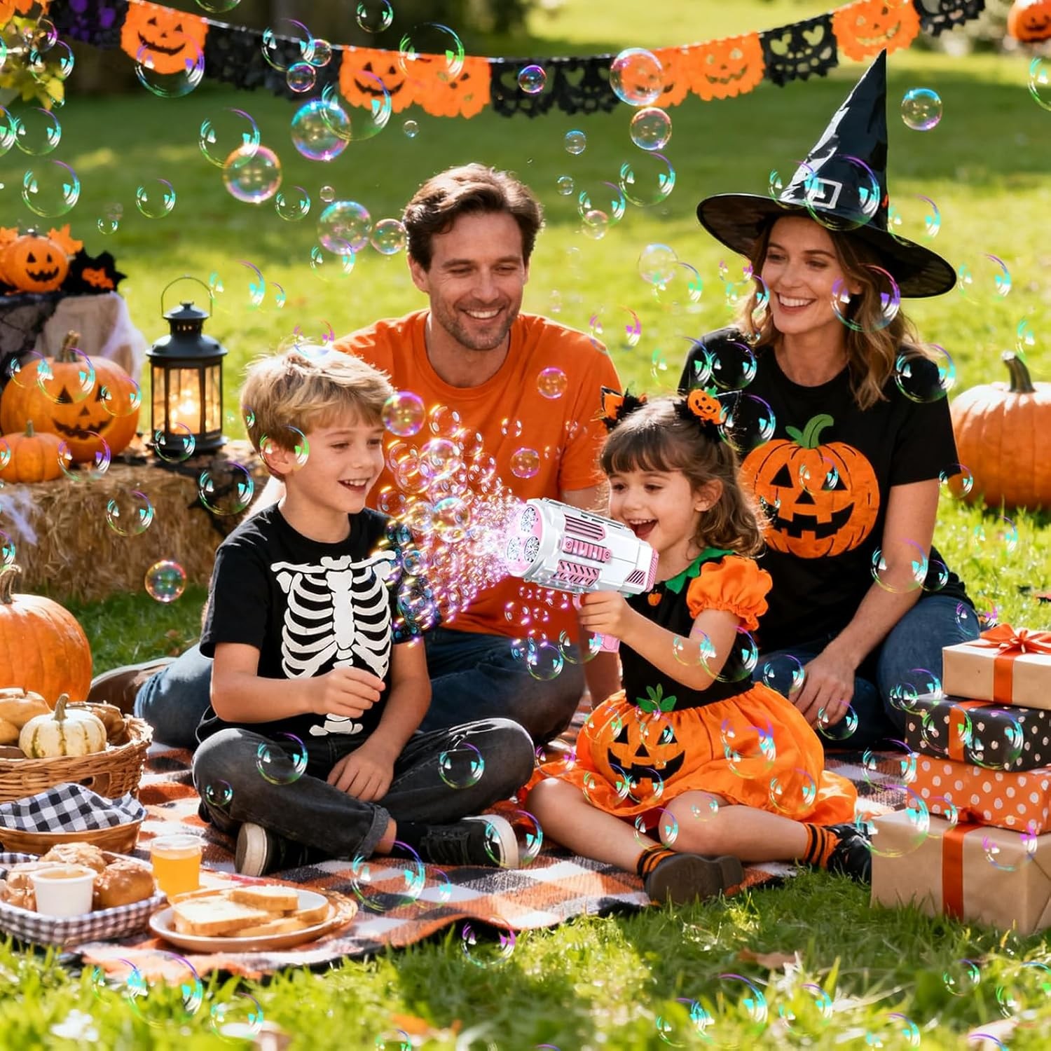 Automatic Bubble Blower Gun 8000/Min Indoor Outdoor Party Toy for All