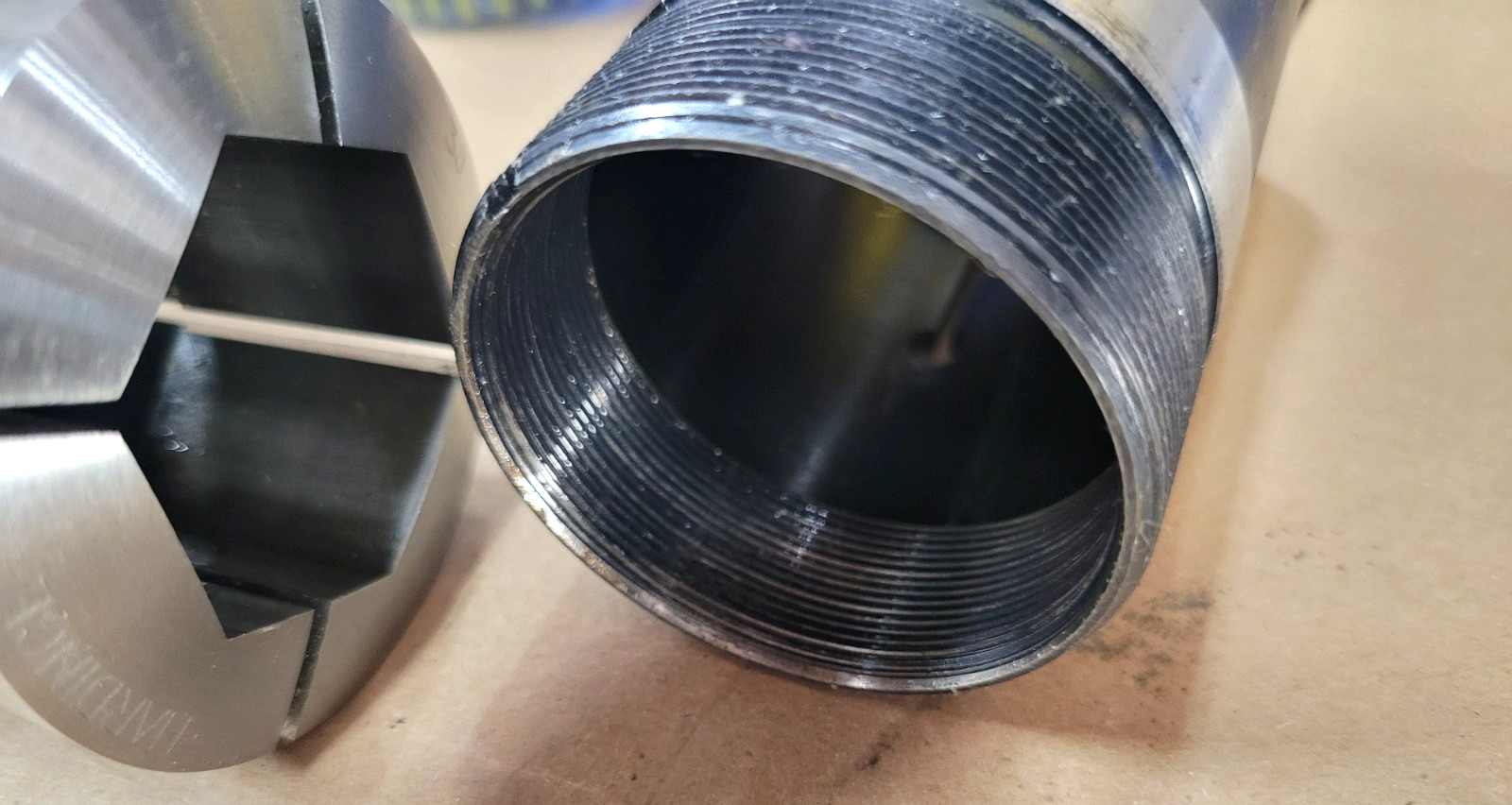 HARDINGE 3J HEX COLLETS W/ INTERNAL THREADS