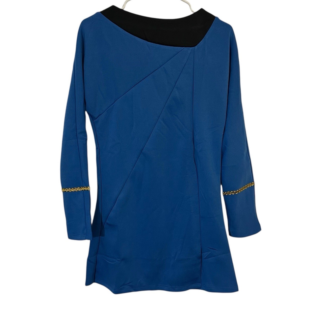 NEW Women's Starfleet Star Trek Classic Dress Costume Blue SMALL Captain