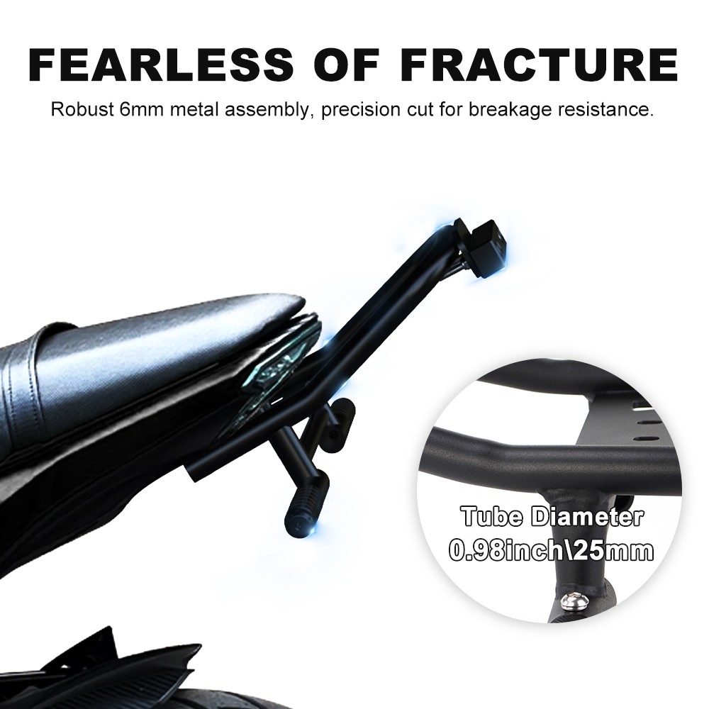 Steel Rear Stunt Parts Subcage Scrape Bars Fit For Kawasaki Z125 Pro 2017-2024