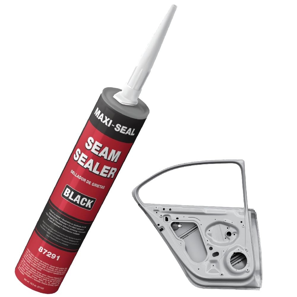 Maxi-Seal Polyurethane Seam Sealer Automotive - Black, 10.5oz Tube