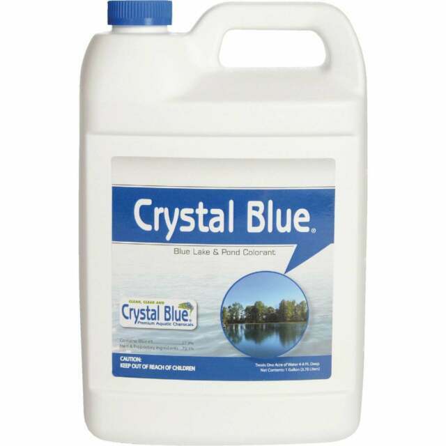 Crystal Blue Lake and Pond Dye - Royal Blue Color - 1 Gallon