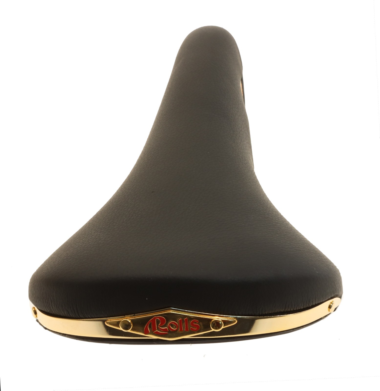 Selle San Marco Rolls SMOOTH BLACK Leather Saddle Brass Steel 2002 NEW NOS