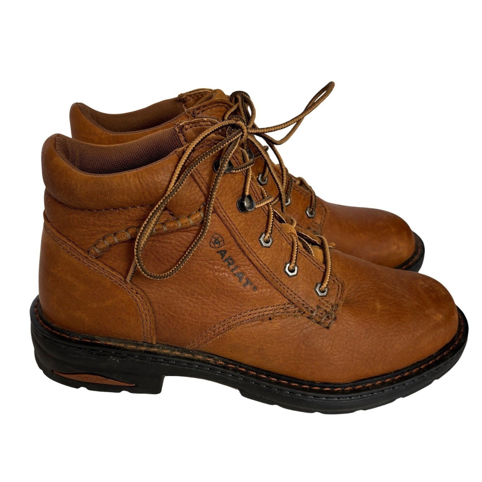 Ariat Macey Composite Toe Work Boots Brown Women's Size 9.5 B (Narrow)