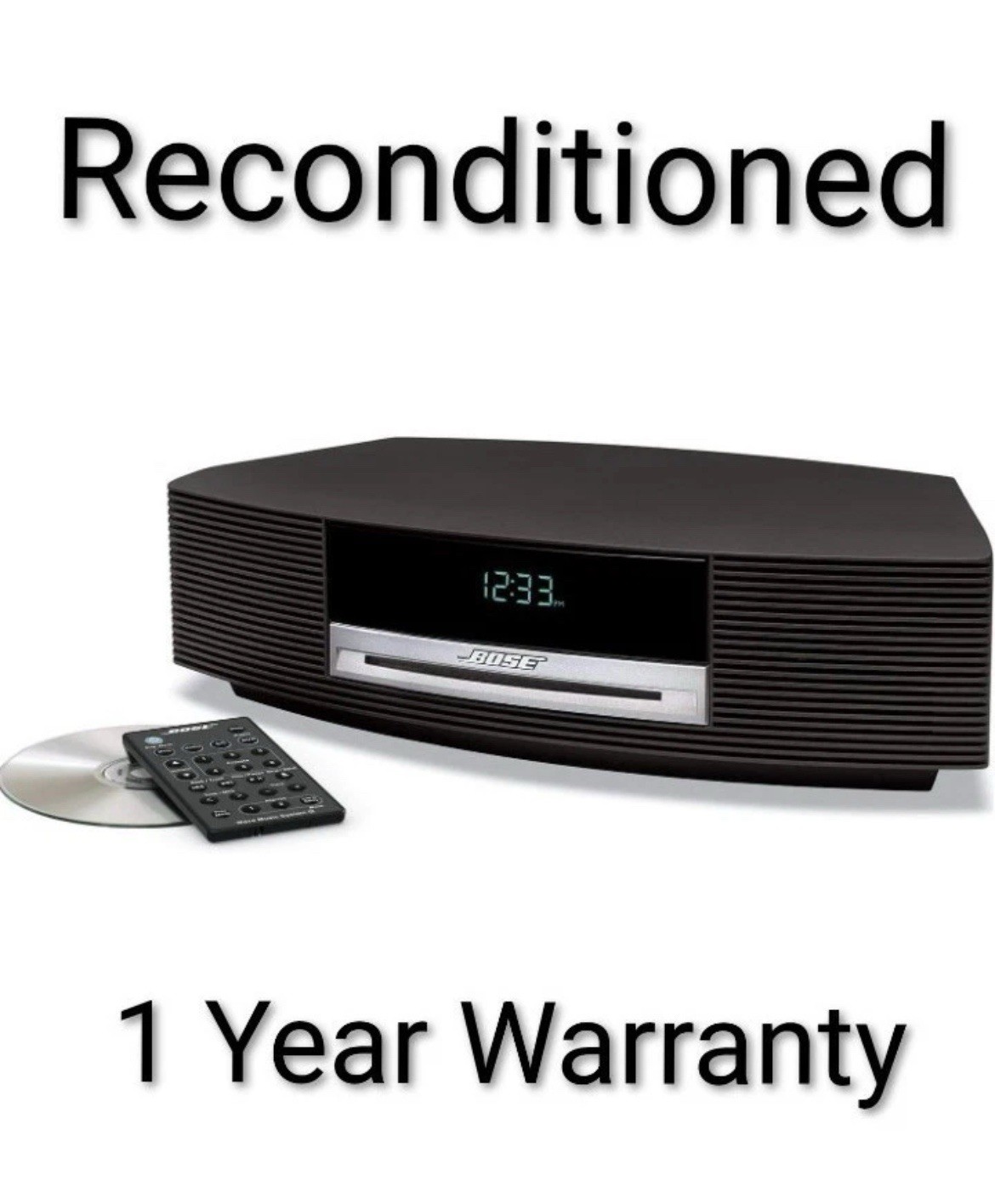 Bose Wave Music System AM/FM CD Player Clock Radio+ Remote AWRCC1 Mint Black