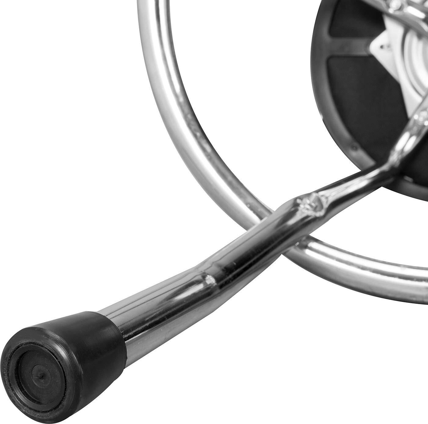 Torin Swivel Bar Stool Padded Garage/Shop Seat Plated Legs, Black, ATRP6185B