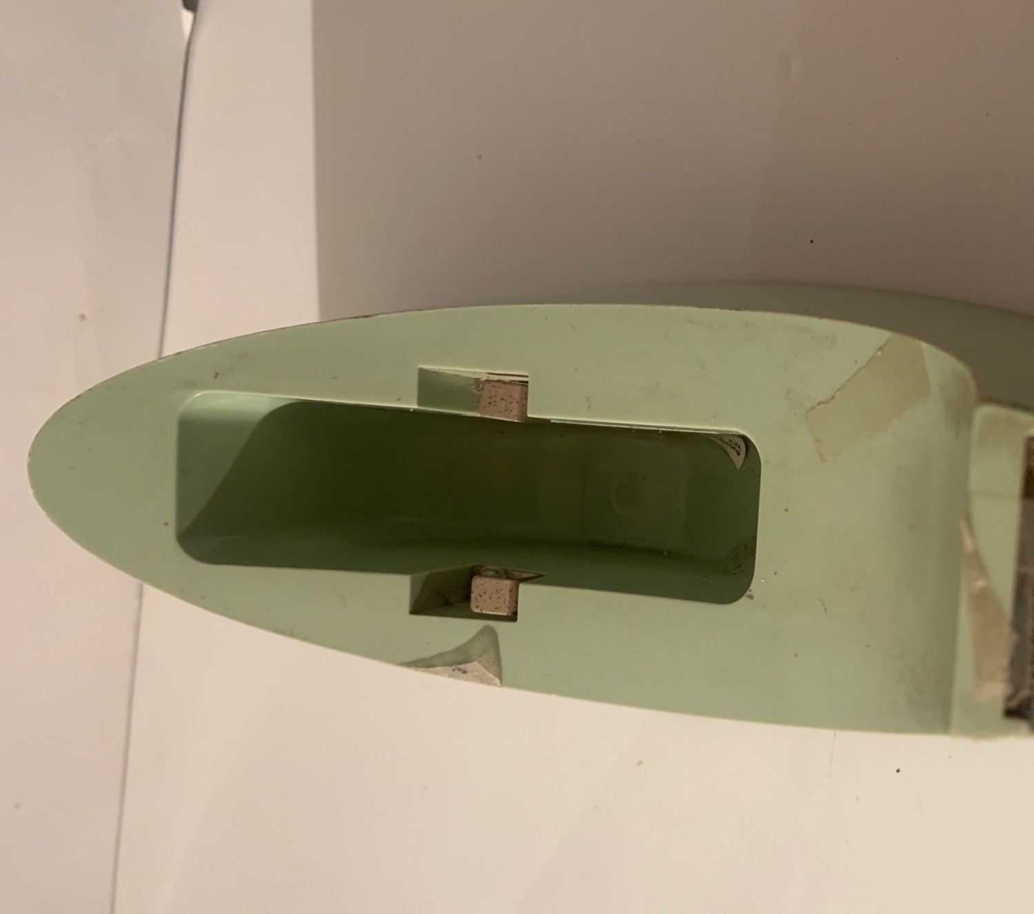 MCM 3M SCOTCH DECOR TAPE DISPENSER MODEL C-15 MINT GREEN WEIGHTED 6 Inches Long