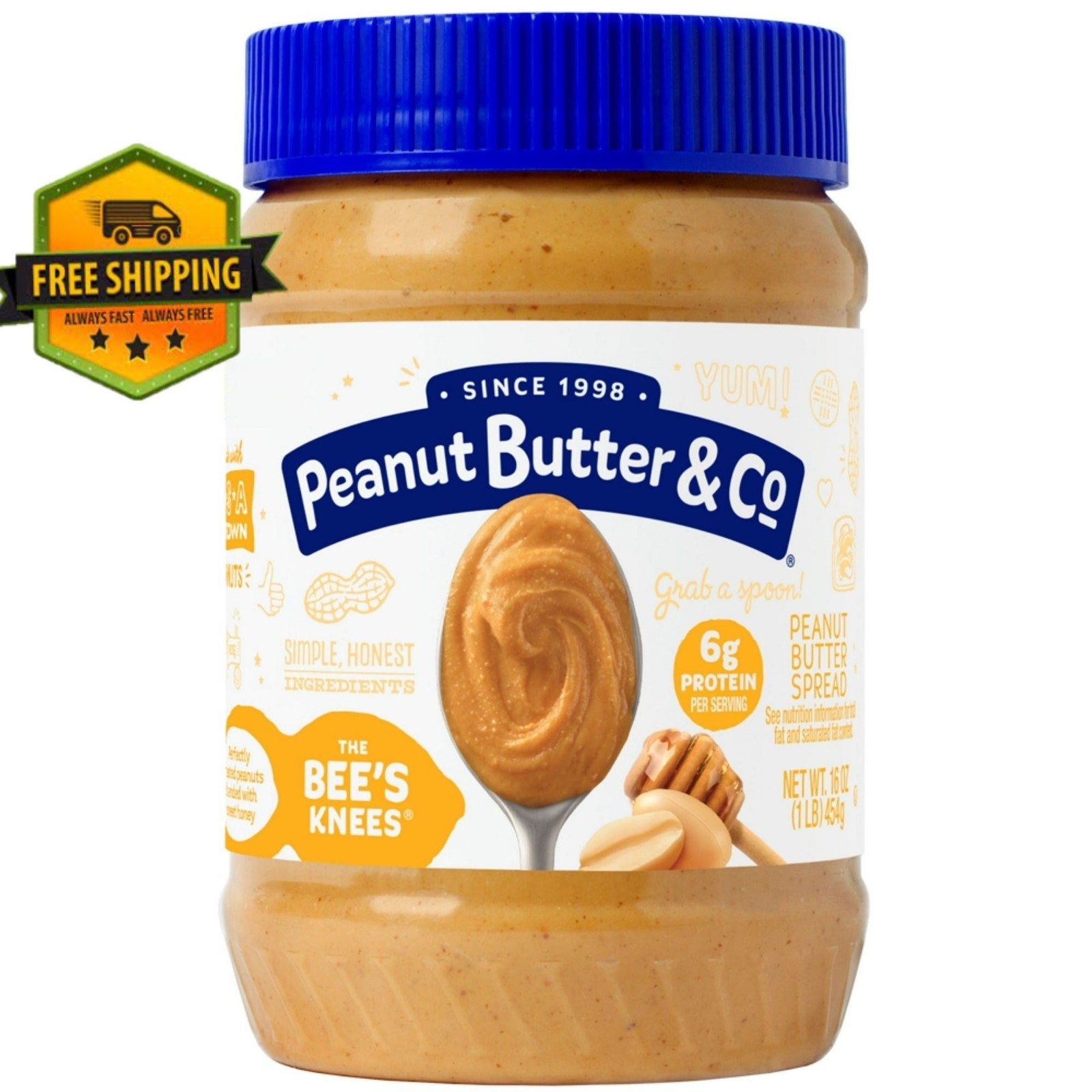 Peanut Butter & Co. – The Bee’s Knees Peanut Butter Spread, 16 oz