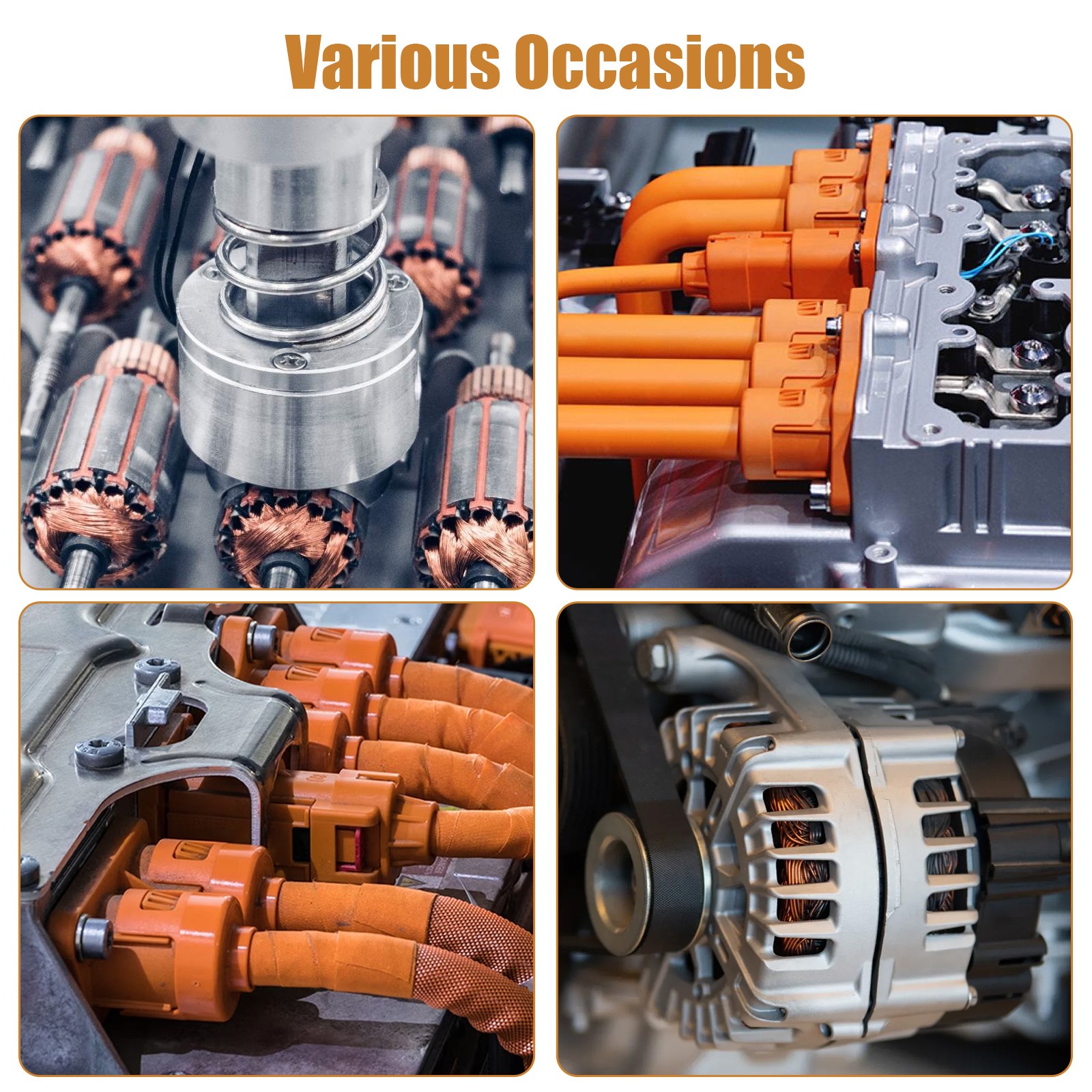 105x 15 Sizes Electric Motor Graphite Carbon Brushes Accessories For Power Tool