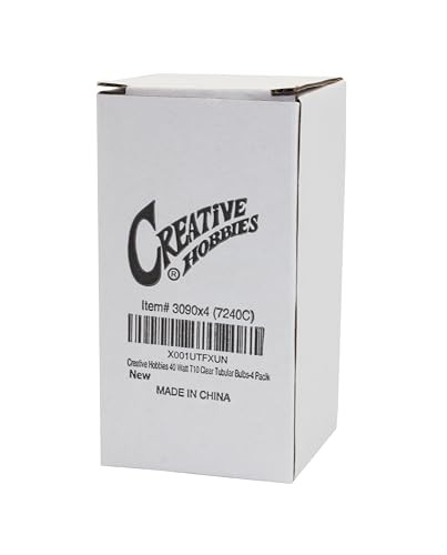 3090 (Pack of 4) 40T10/CL - 40 Watt T10 Clear Tubular - 120V - Medium 40W