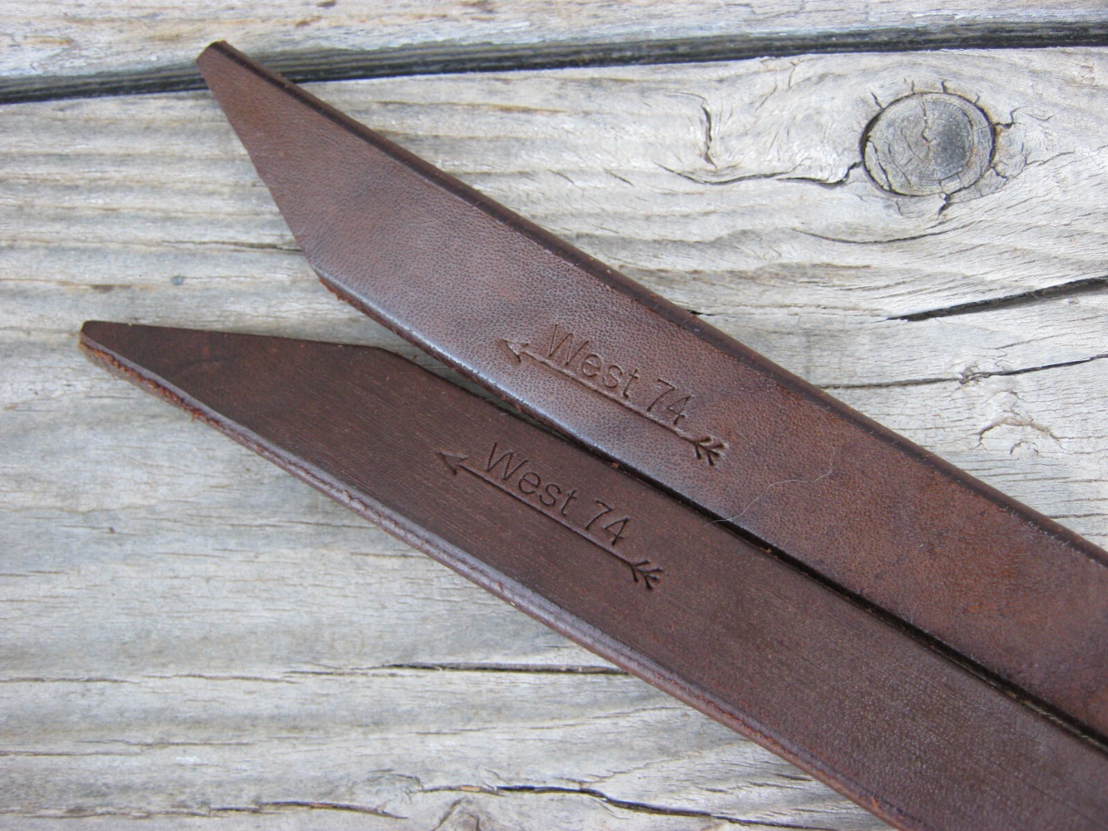 West 74 Oiled Harness Leather Split Reins 8' x 3/4"