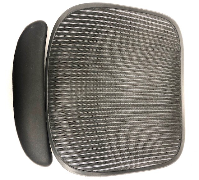 Herman Miller  Aeron Size B Blemished Black Seat Mesh With New Insert Seat Foam.