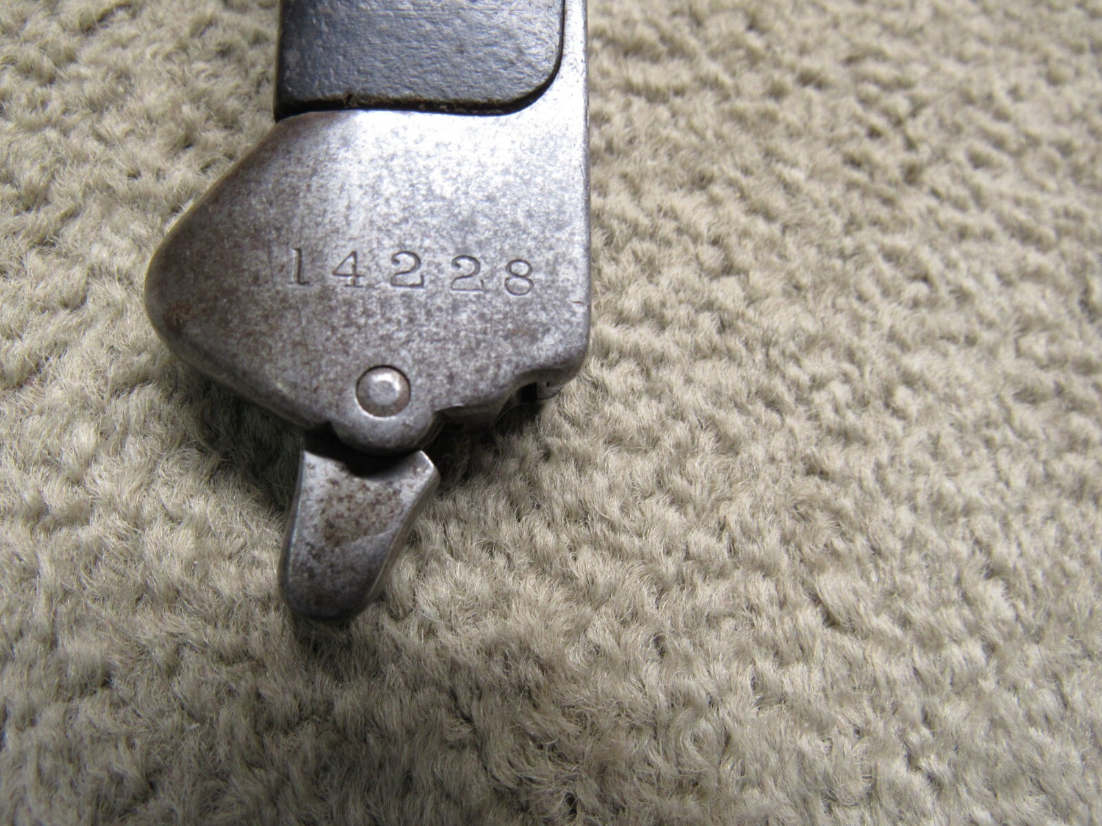 Danish M1889 Krag Jorgensen Bayonet w/ Scabbard Dated 1891 WK & C Mfg