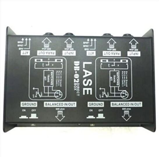 LASE DB-02 - Professional Dual Channel Passive Direct Box