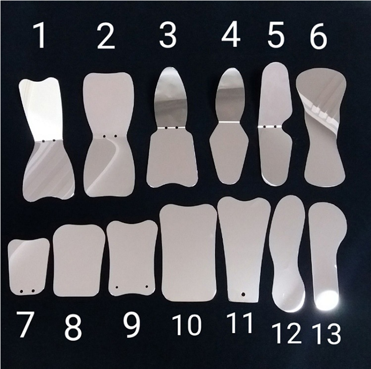 1PC Dental Ortho Mouth Mirror Contrast Intra-oral Steel Photographic Reflector