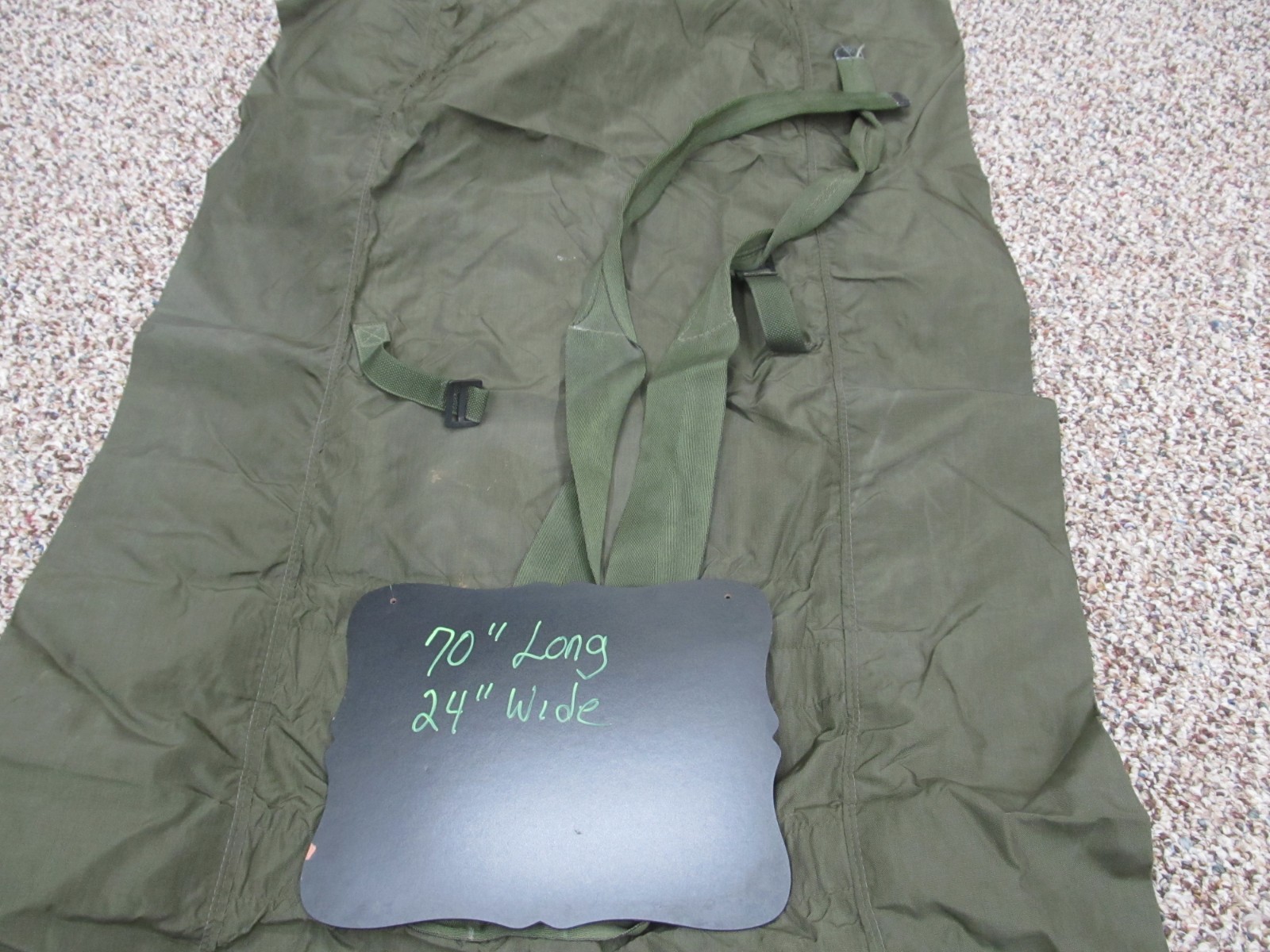 US Military Nylon Poleless Litter NSN:6530-00-783-7510 (olive drab)