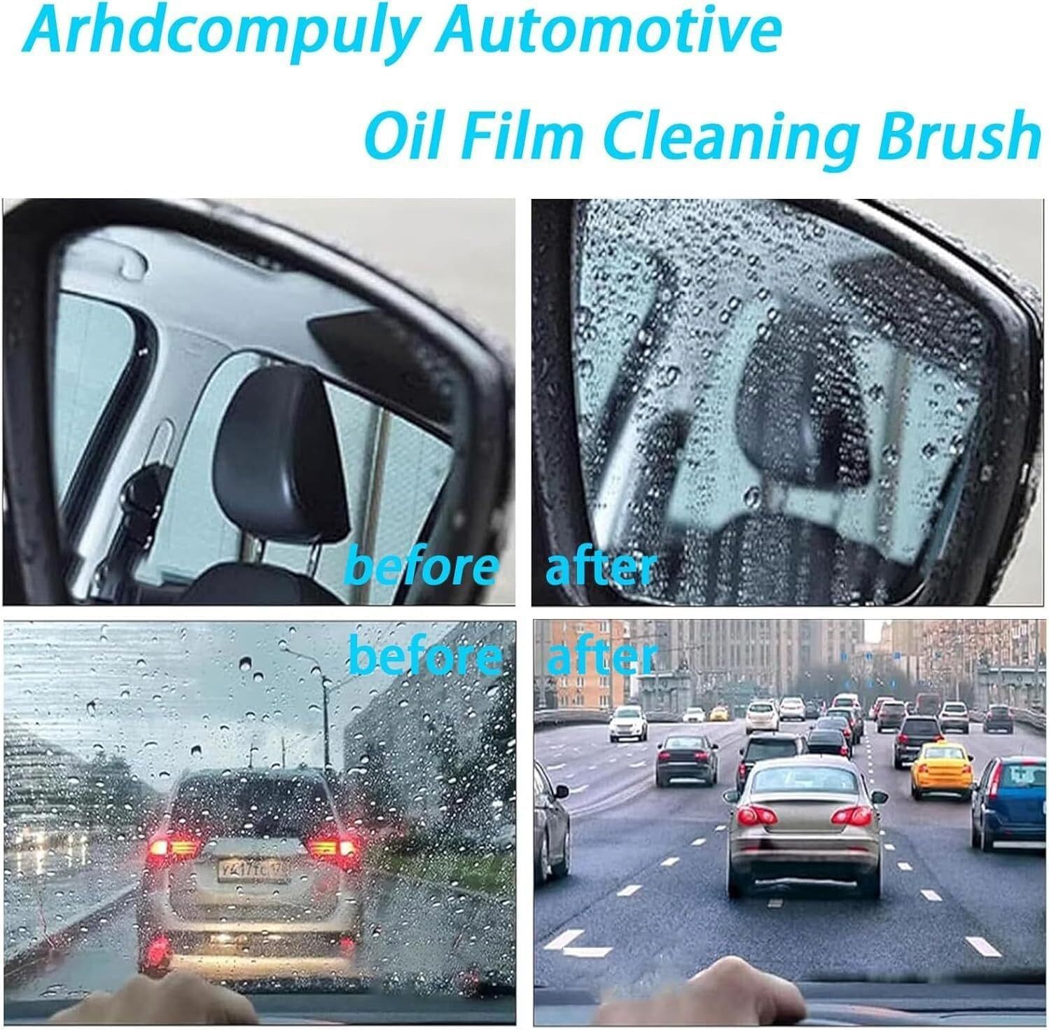 240ML Automotive Oil Film Cleaning Brush Glass Board Car Windows Cleaning Brush