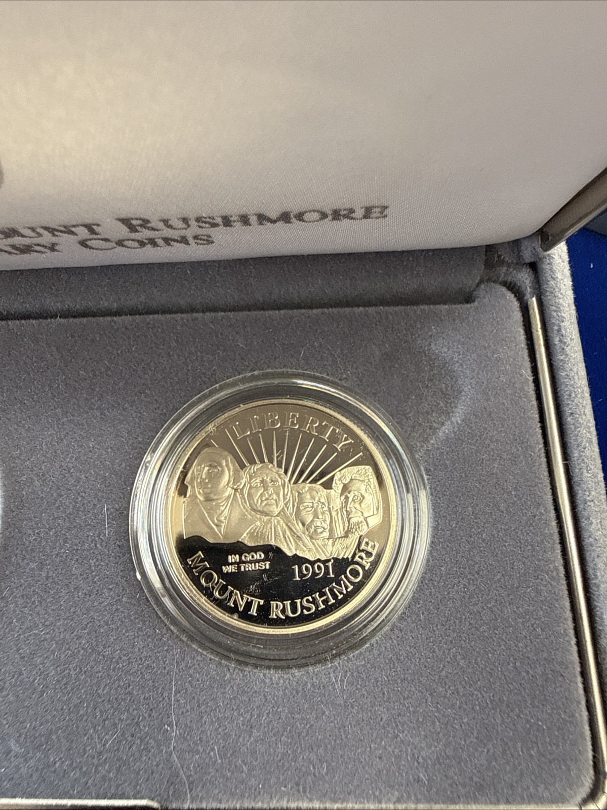 1991 Mount Rushmore Anniversary 2 Coin Proof Set W/COA!!!!!!!