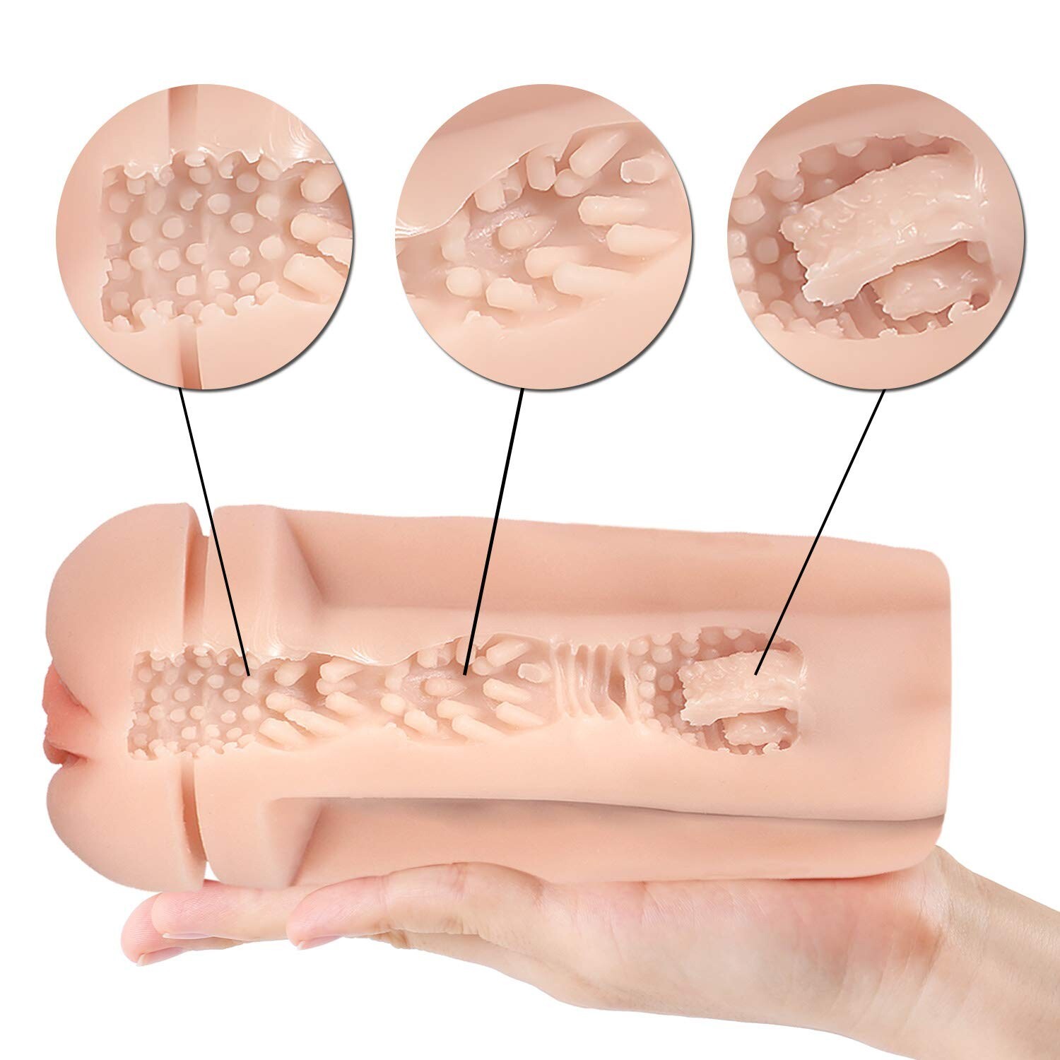 Male Masturbaters Automatic HandsFree Rotating Cup Thrusting Stroker Men Sex Toy