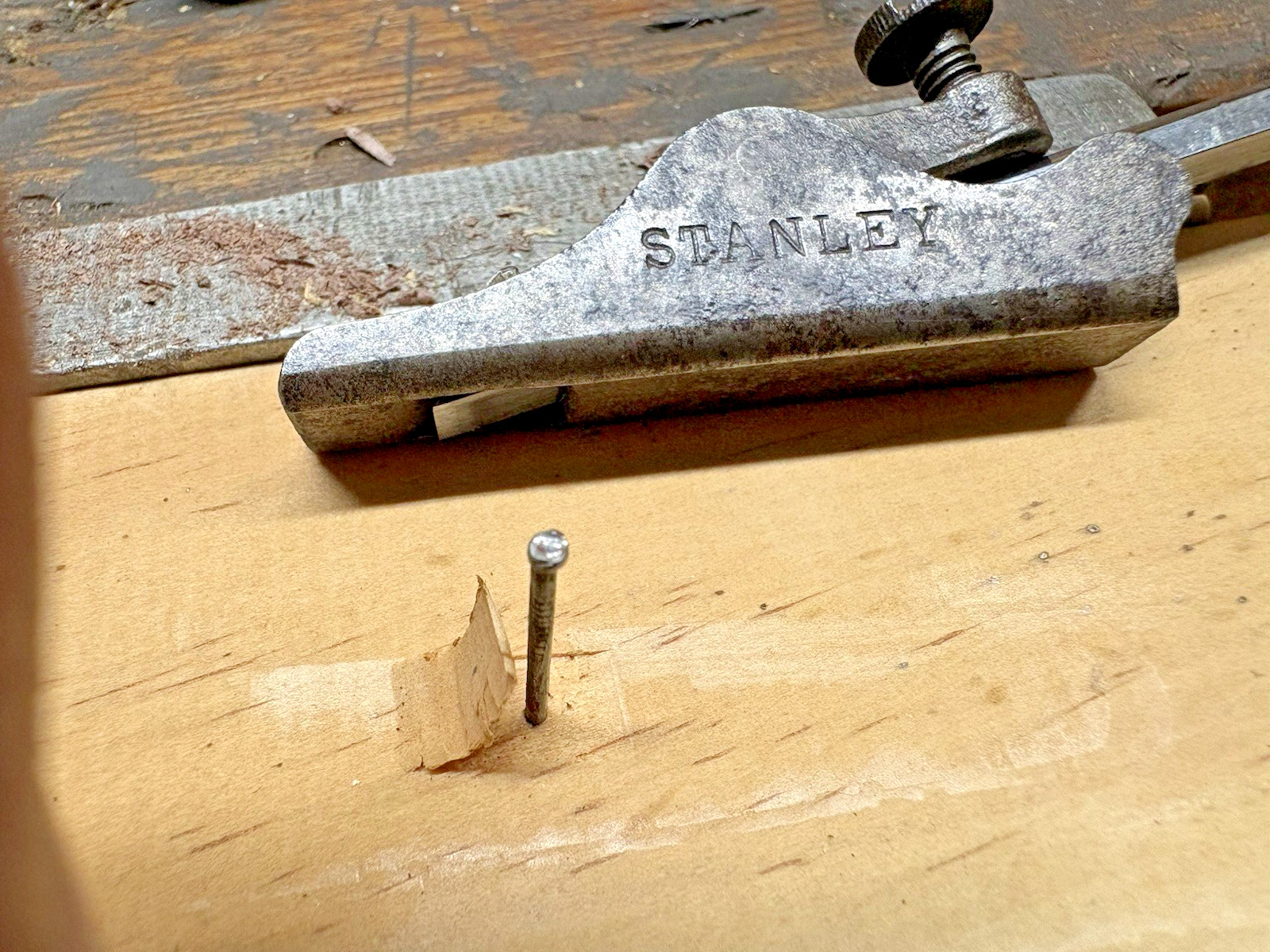 Stanley No 96 Blind Nailer w/ chisel gauge RARE tool