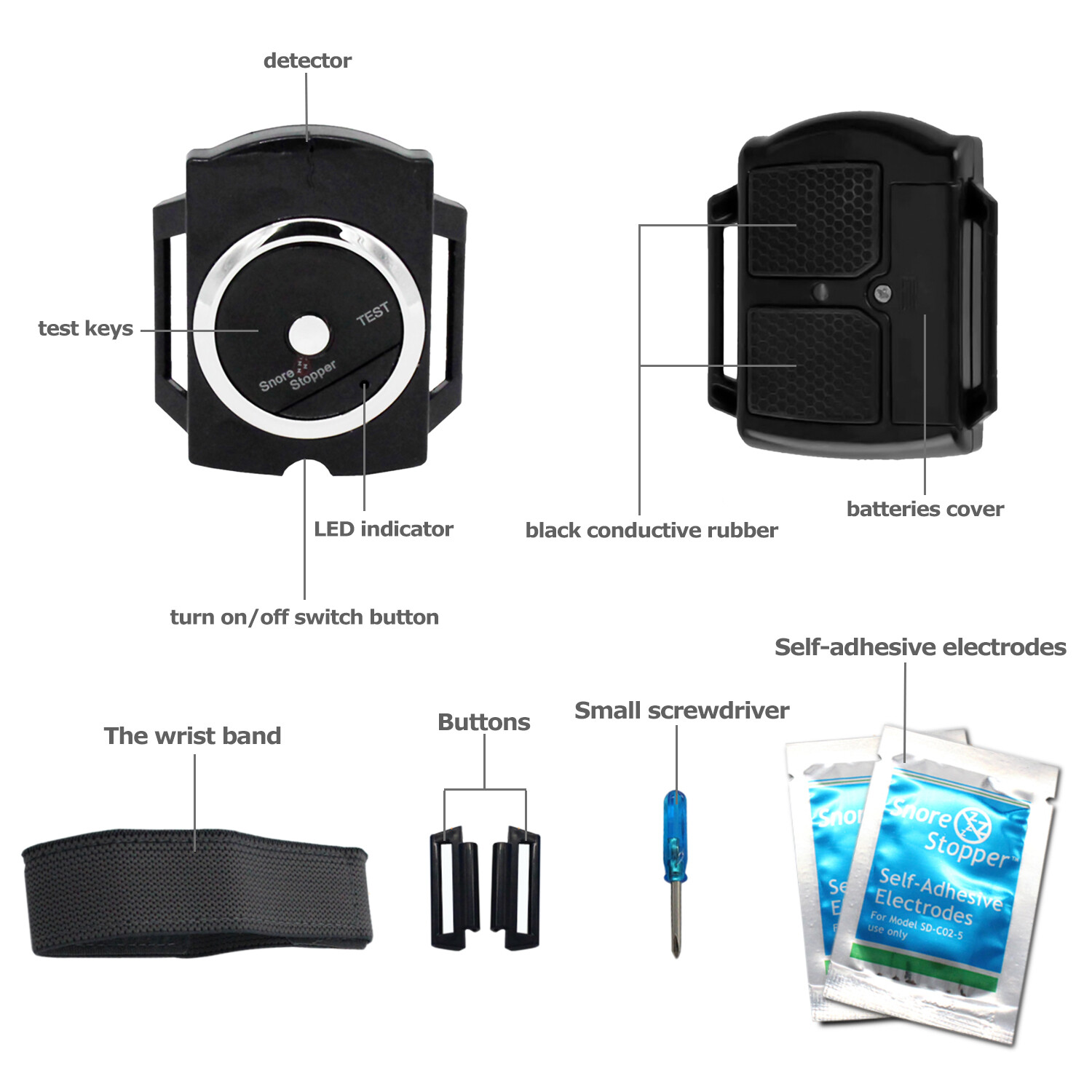 Anti-Snore Wristband Snore Stopper Sleep Connection Bracelet Device Snoring USA