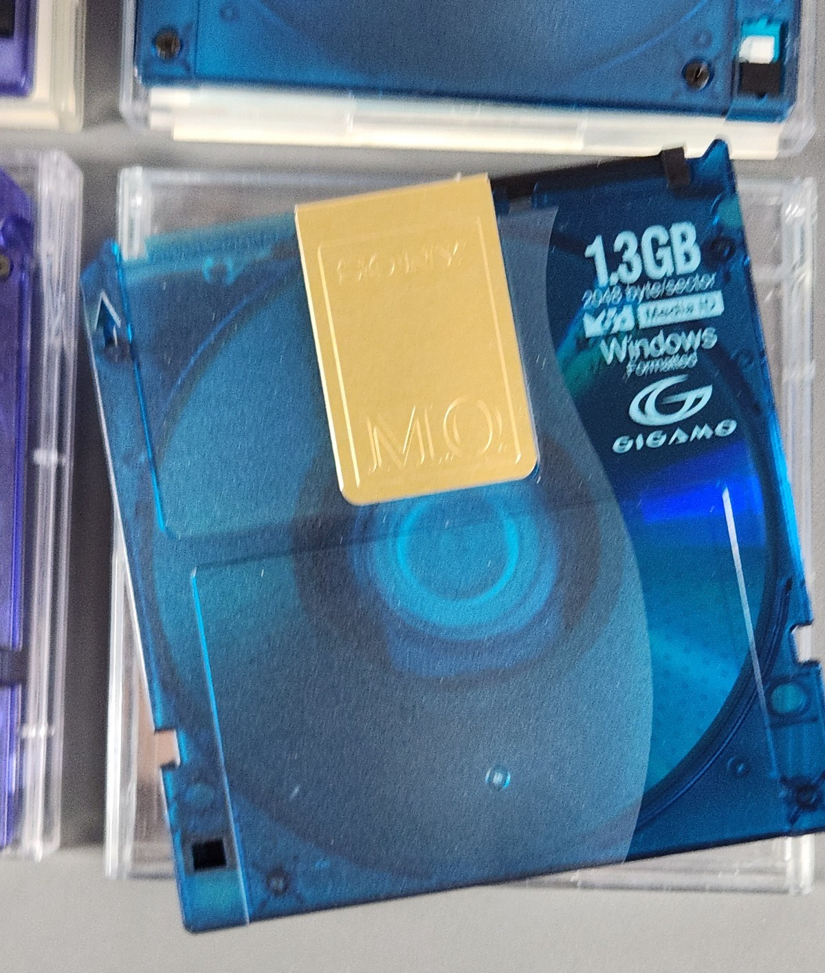 4 Magneto Optical Discs SONY 3.5"" 640MB 1.3GB Gigamo