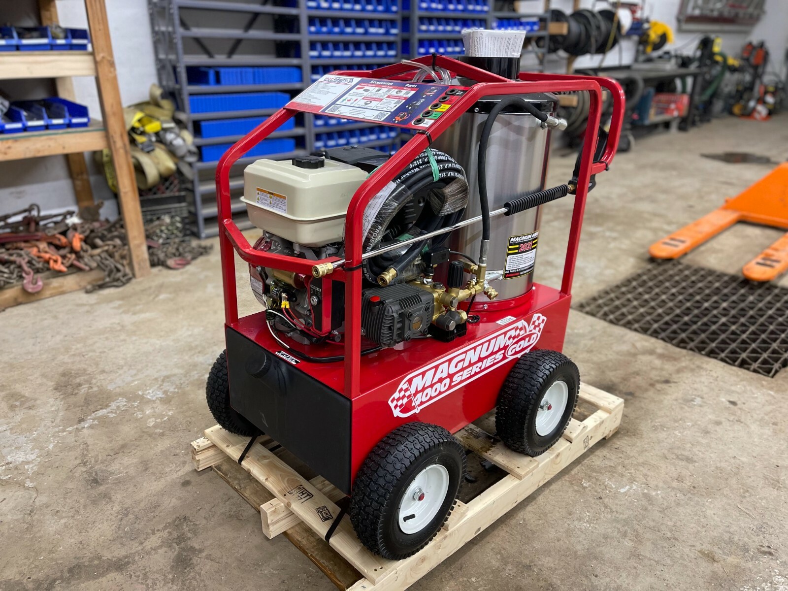 NEW - 2024 Easy-Kleen Magnum 4000 Series Hot Water Pressure Washer Diesel Burner