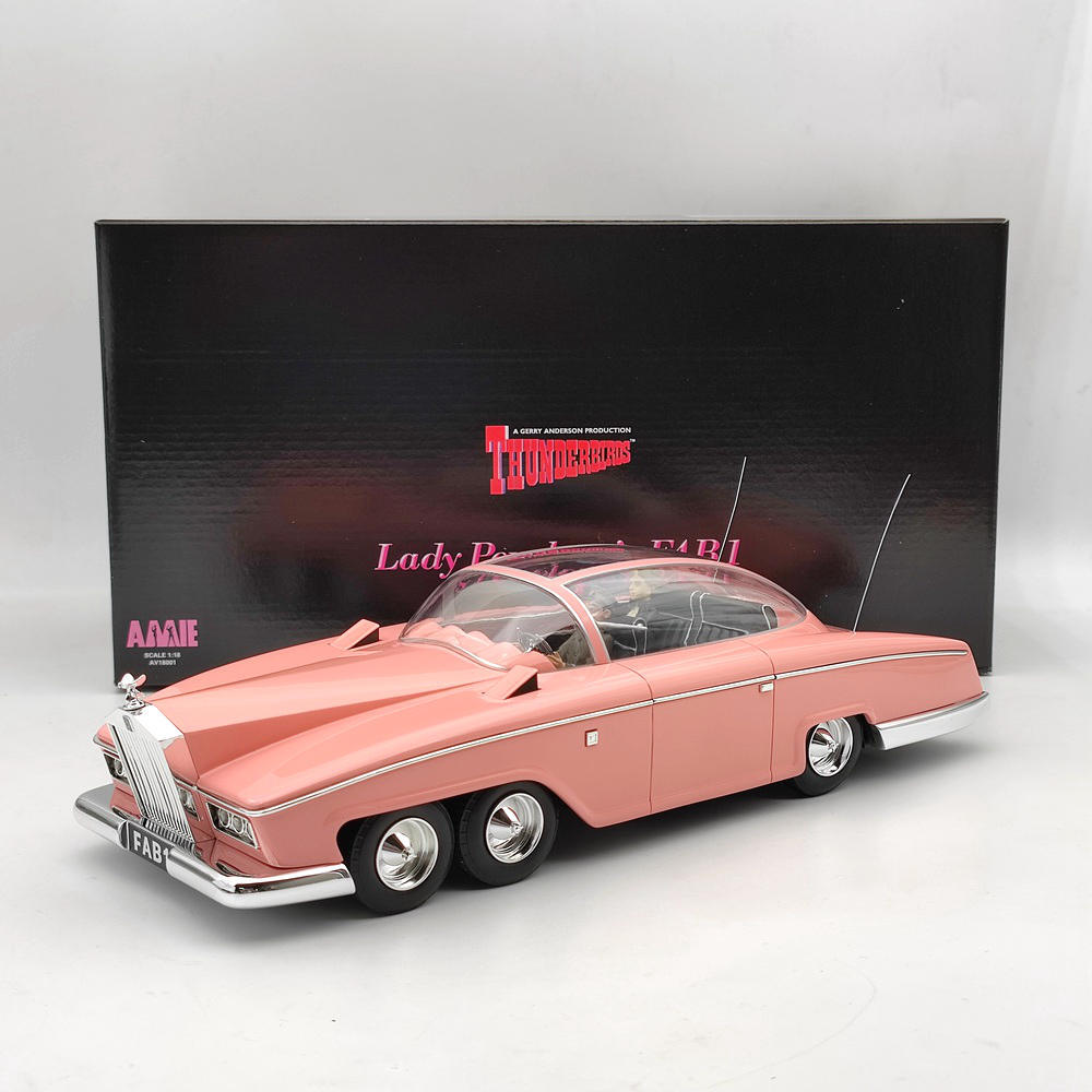 1/18 AMIE Rolls Royce Lady Penelope's Thunderbirds FAB 1 Resin Models Car Gifts