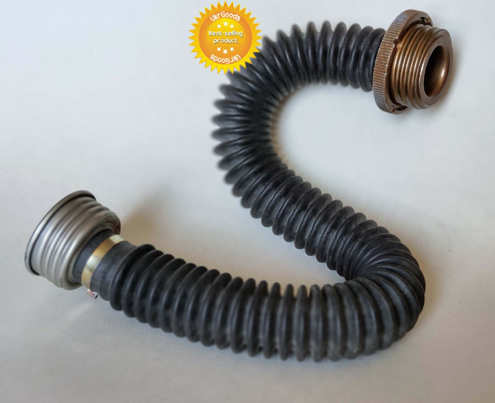Black Hose Tube Pipe Soviet Russian Military Gas mask GP-5 Rubber 40mm Original