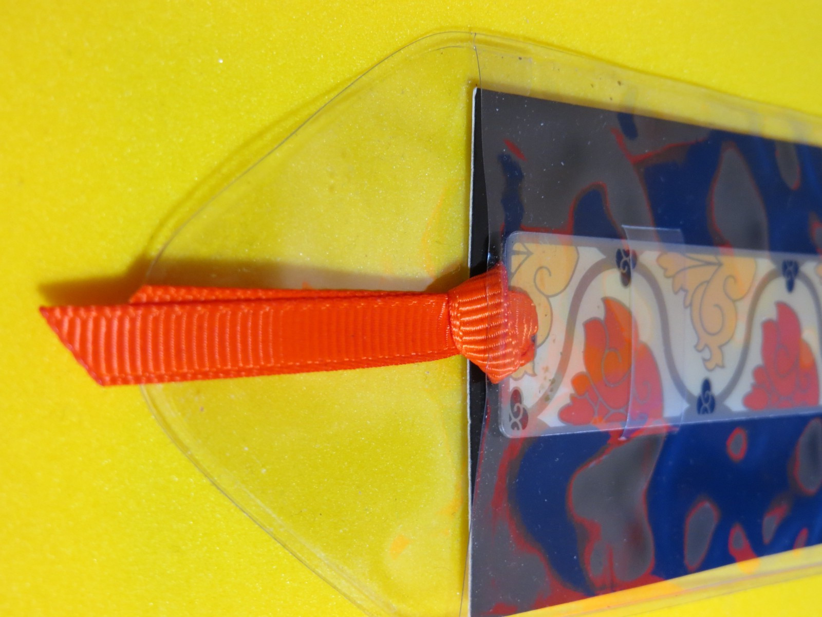 Sacchi Flower Red/Pink, Eleanor Roosevelt...Travel Size Bookmark...Out of Print