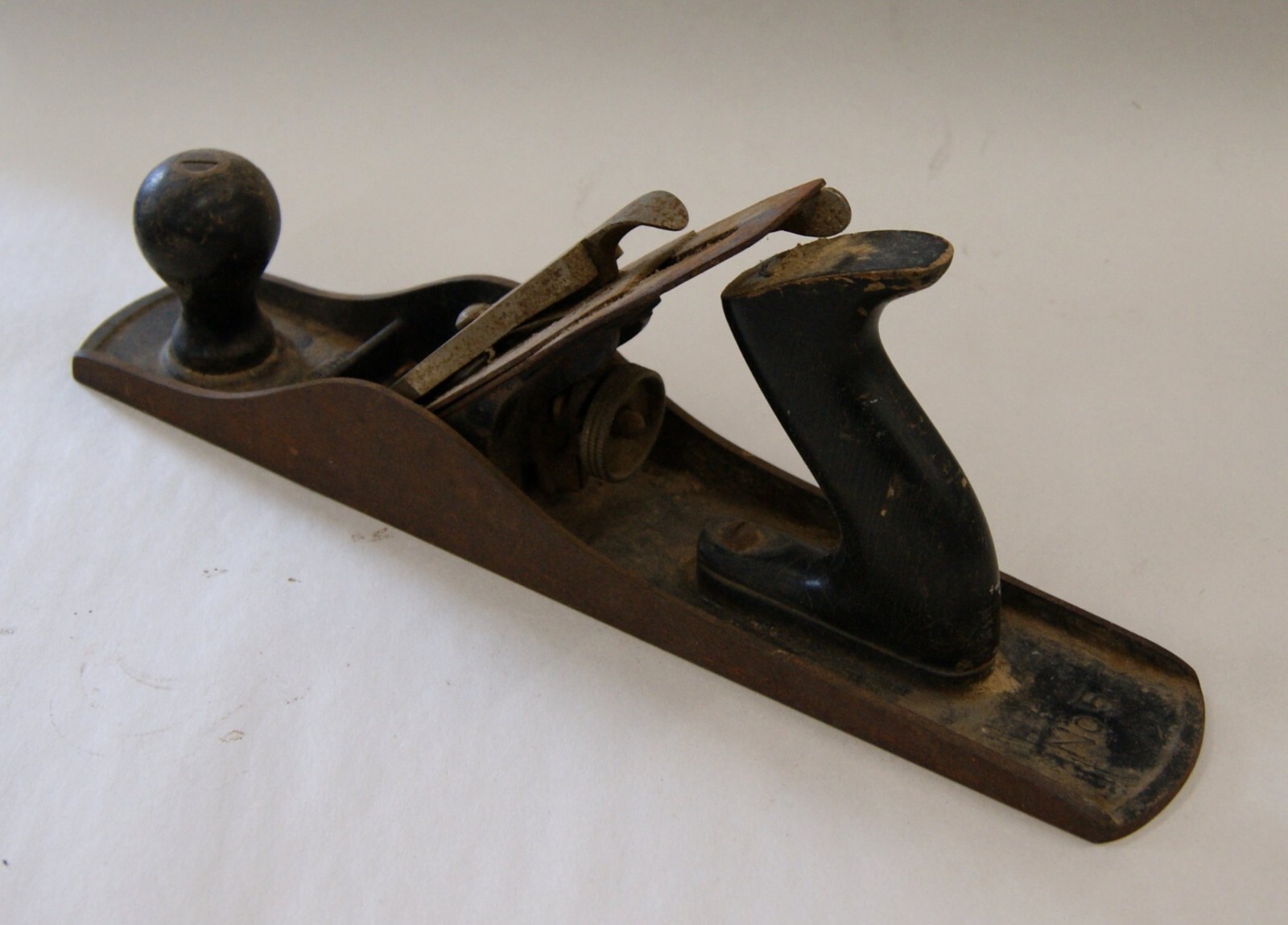 Vintage Original Ward's Master No 5 Smooth Bottom Wood Plane