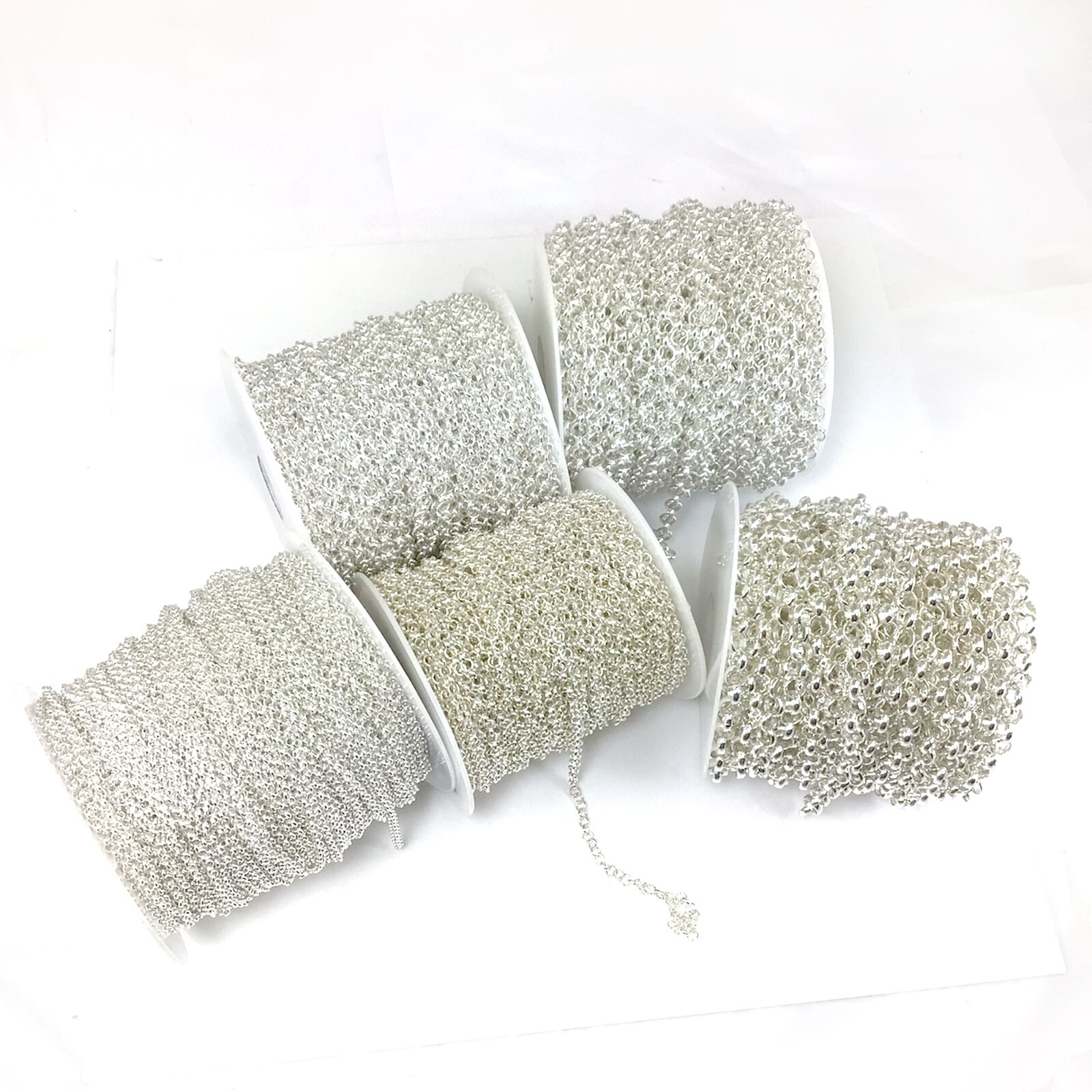 Silver Rolo Chain Round Linked Belcher Chain Neckalce 3mm 4mm 5mm 6mm 7mm Chain