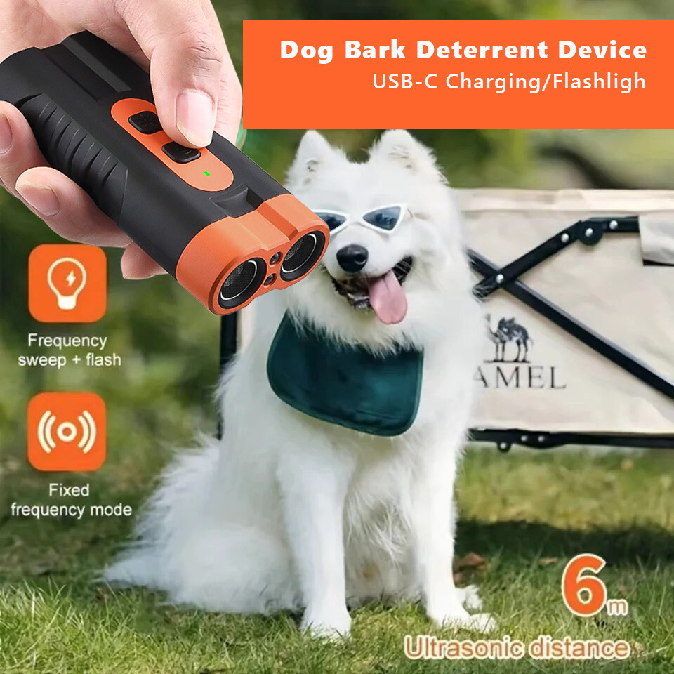 Dog Barking Deterrent Device Portable Ultrasonic Bark Control Repeller Silencer