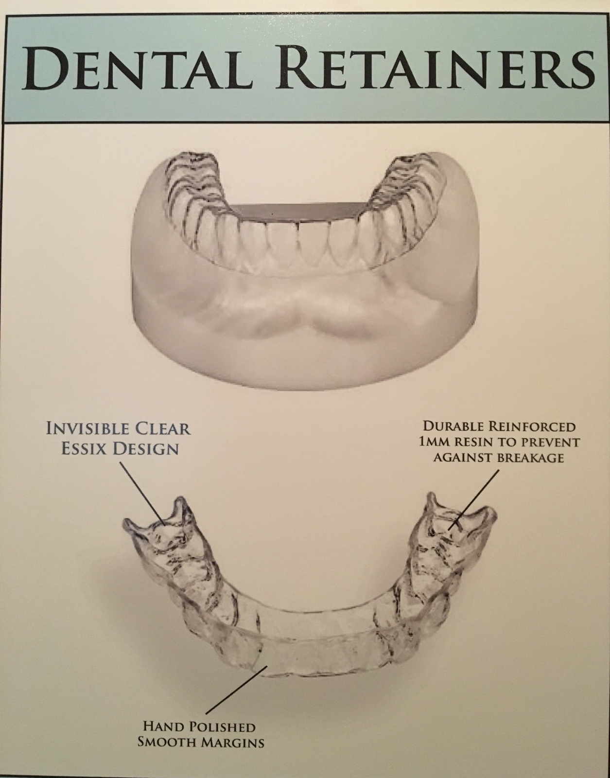 Premium Dental Retainer ~Custom Fitted ~Made by USA Dental Lab