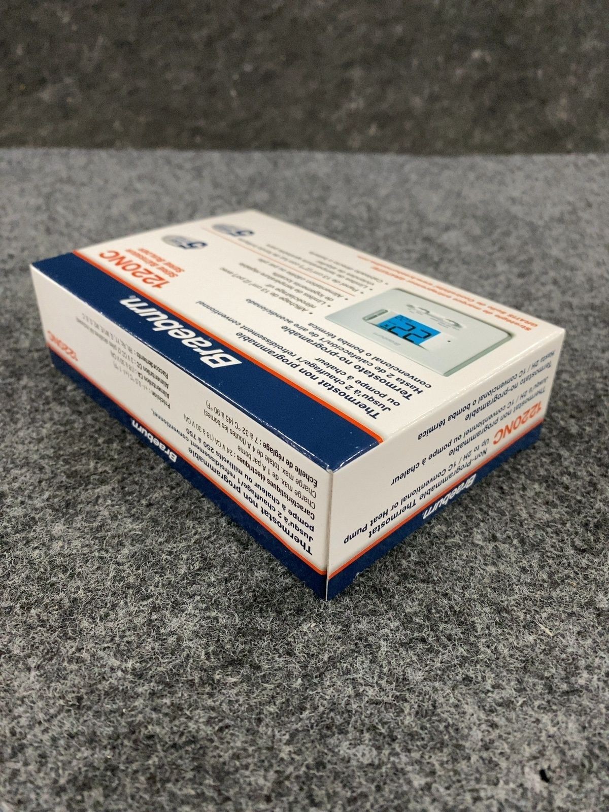 BRAEBURN 1220NC Thermostat, Non-Programmable, 2H/1C