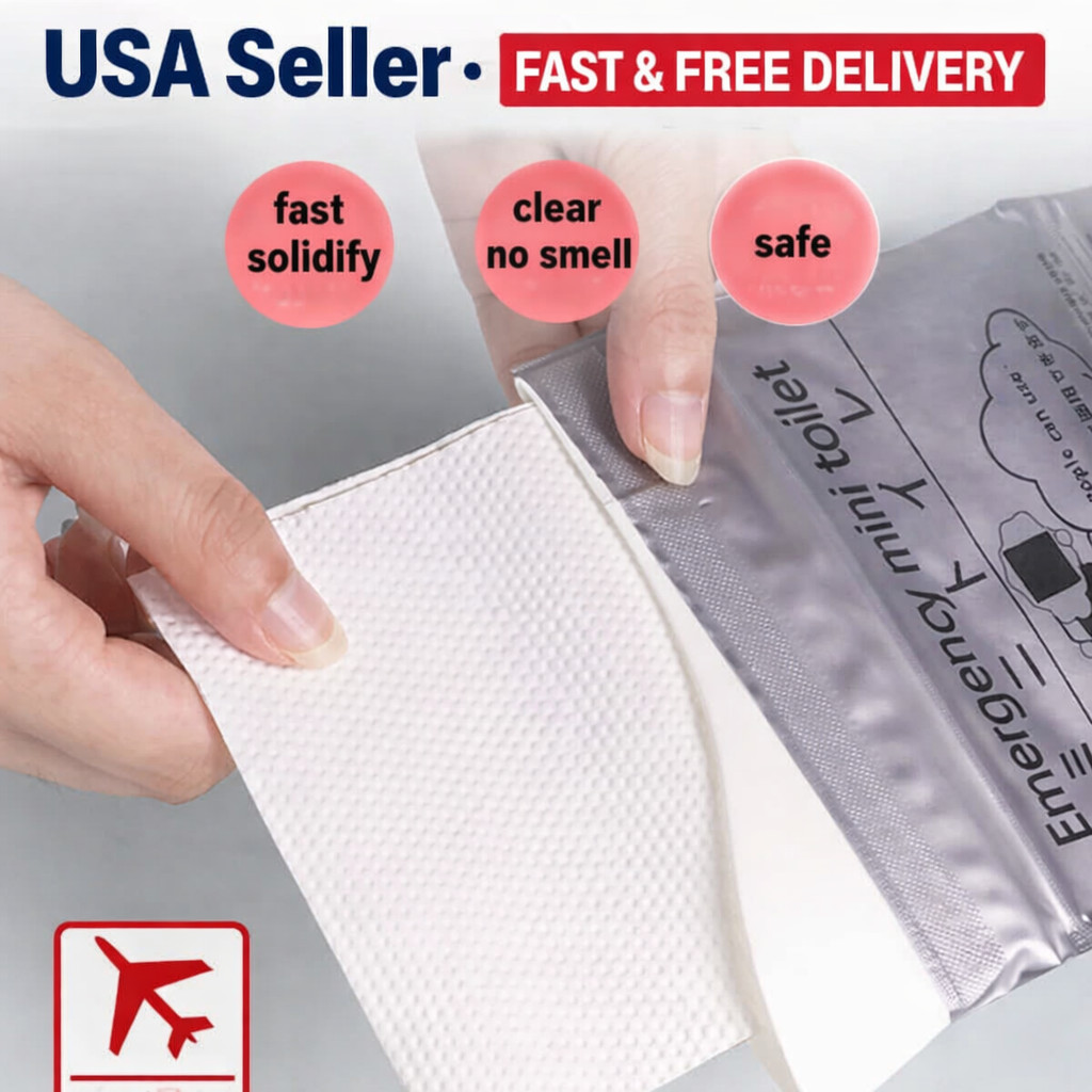 Pack of 10 Disposable Urinal Bags Camping Pee Bags Unisex Urine Bag Vomit Bag