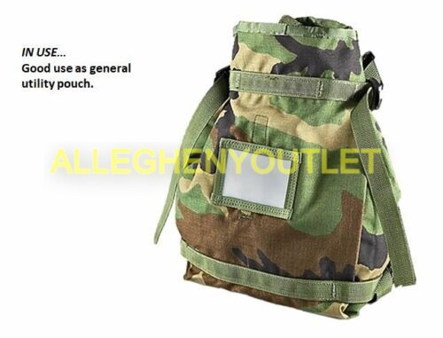 New U.S.G.I Molle II Military Large Radio Pouch Woodland Camo Bag Tote Pack US