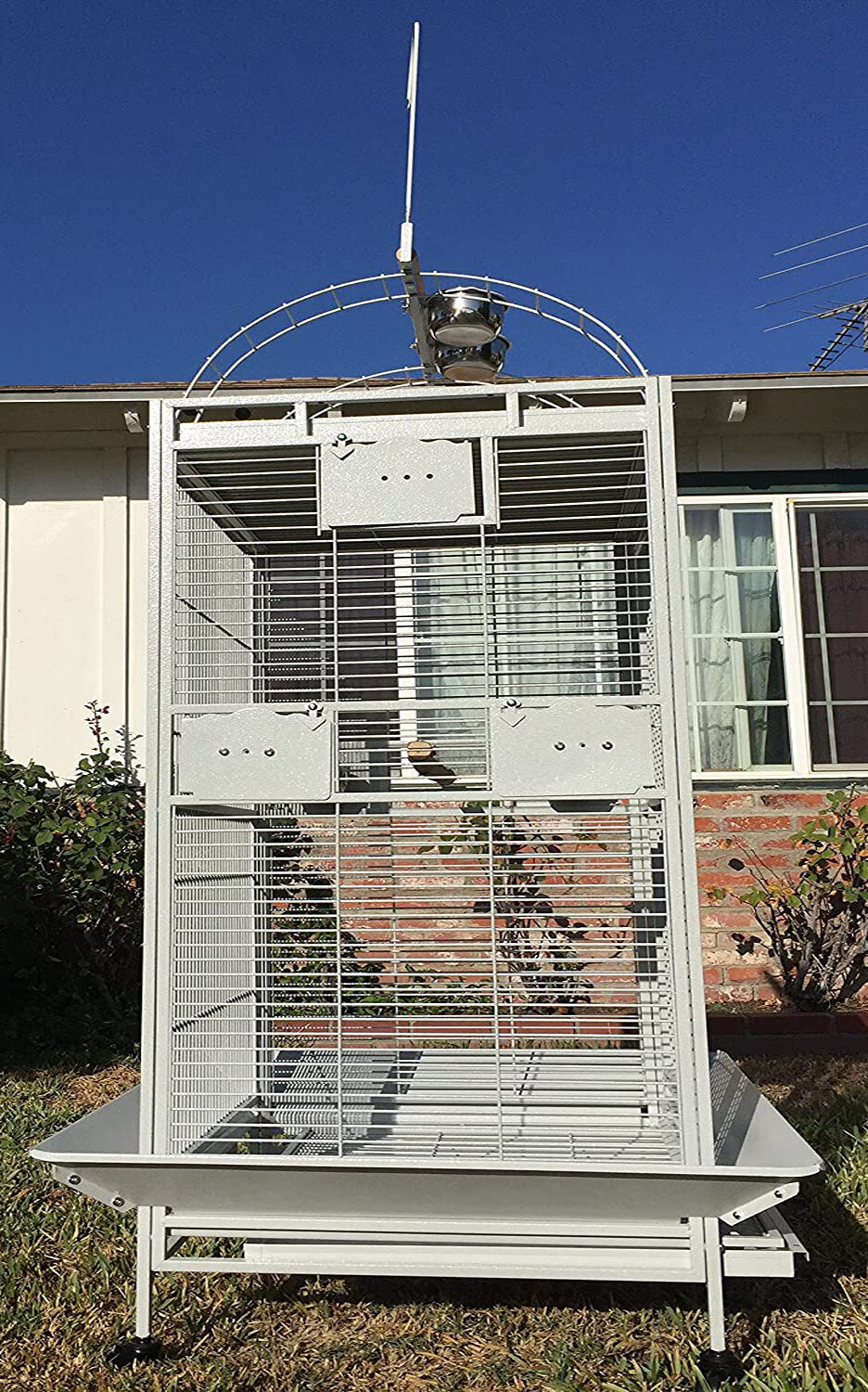 EXTRA LARGE Parrot Cage For Macaw Cockatoo African Grey Amazon 32"W x 23" x 66"H