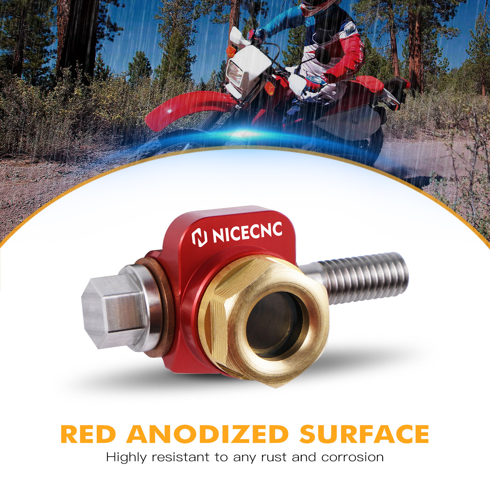 NICECNC Banjo Bolt Oil Sight Glass Screw Kit For Honda XR 650L XR 600R 1985-2025